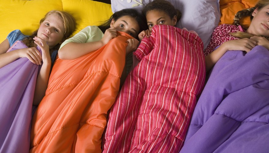 Keep teens busy at a sleepover party with entertaining games. Keep teens busy at a sleepover party with entertaining games.