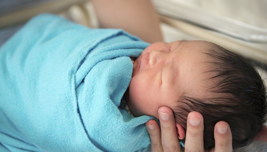 Newborn baby wrapped up in blanket Newborn baby wrapped up in blanket