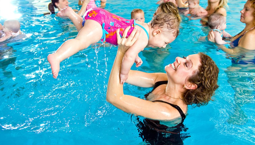 Introduce your baby to pool time fun. Introduce your baby to pool time fun.