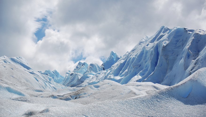 A large glacier. A large glacier.