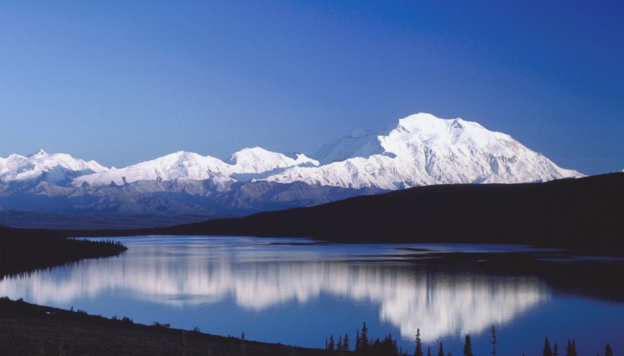 Mount McKinley in the Tundra of Alaska. Mount McKinley in the Tundra of Alaska.
