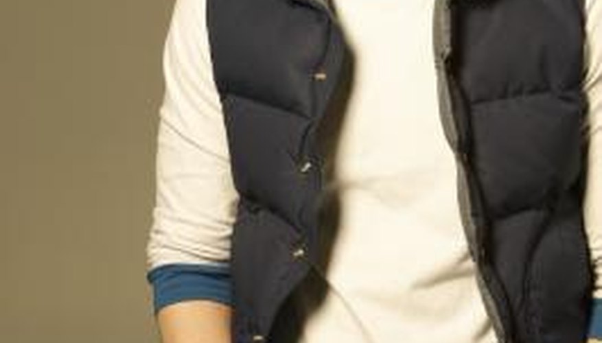 A down ski vest is a challenging sewing project. A down ski vest is a challenging sewing project.