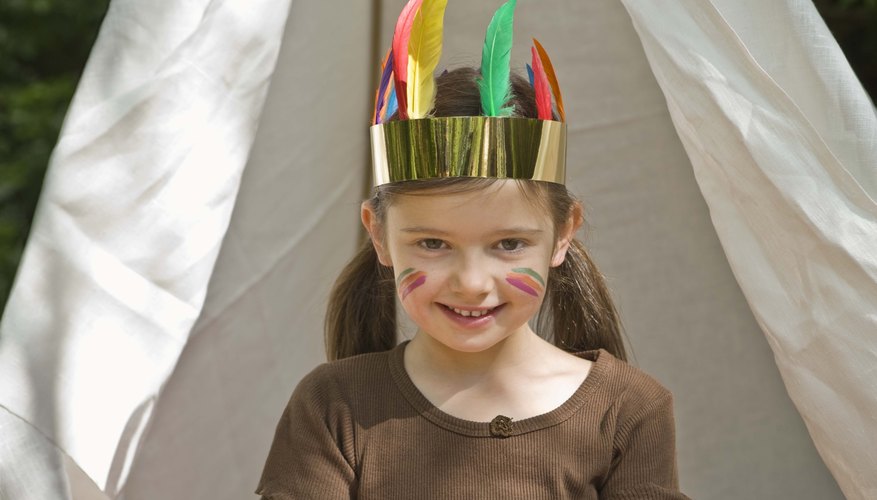 Create a birthday party with an Indian theme using such items as an Indian headdress. Create a birthday party with an Indian theme using such items as an Indian headdress.