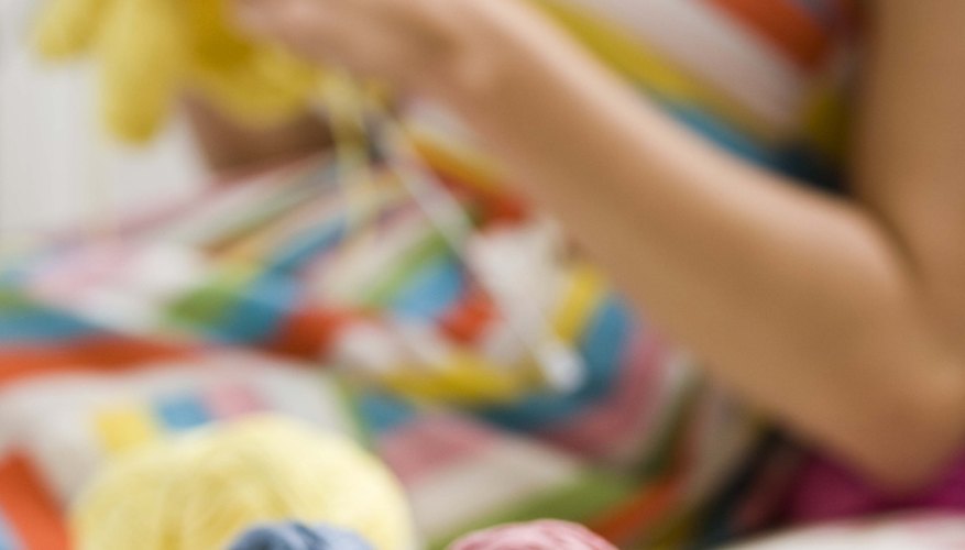 Use yarn left over from other projects to make a colorful afghan. Use yarn left over from other projects to make a colorful afghan.
