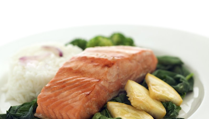 Salmon is loaded with Omega-3 fatty acids. Salmon is loaded with Omega-3 fatty acids.