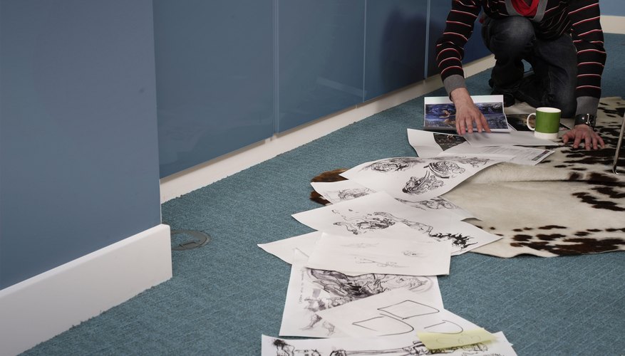 Gather up all clippings for use in your collage. Gather up all clippings for use in your collage.