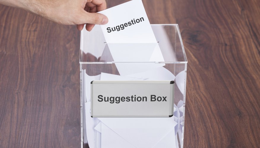 advantages and disadvantages of a suggestion box