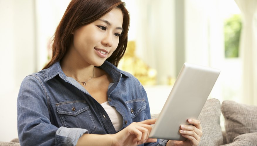 Woman using tablet Woman using tablet