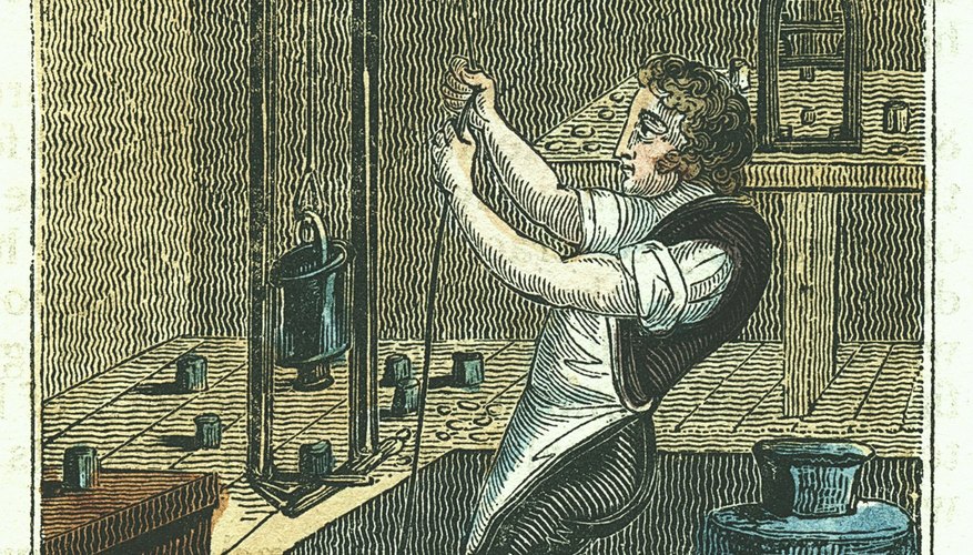 Pulleys allow a stagehand to easily open and close the curtains. Pulleys allow a stagehand to easily open and close the curtains.