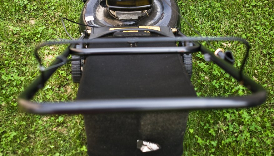 Small wheels contribute to a standard mower's instability on a slope. Small wheels contribute to a standard mower's instability on a slope.
