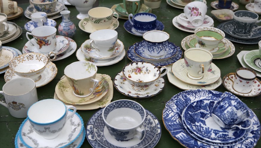 Enjoy your vintage teacups by having them out on display. Enjoy your vintage teacups by having them out on display.