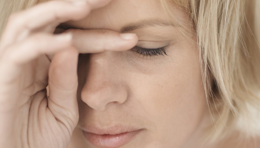Woman with headache Woman with headache