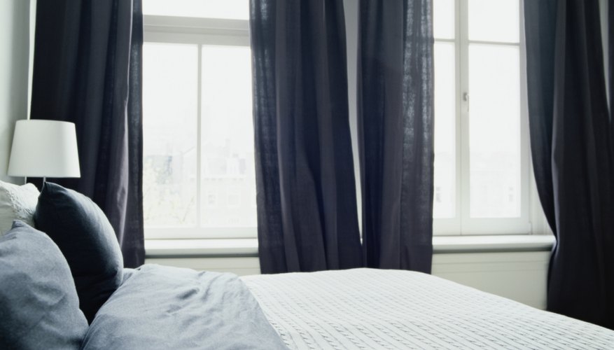 Back tab curtains have a clean, uncluttered look. Back tab curtains have a clean, uncluttered look.