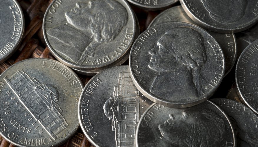 Nickel coins are more copper than nickel. Nickel coins are more copper than nickel.