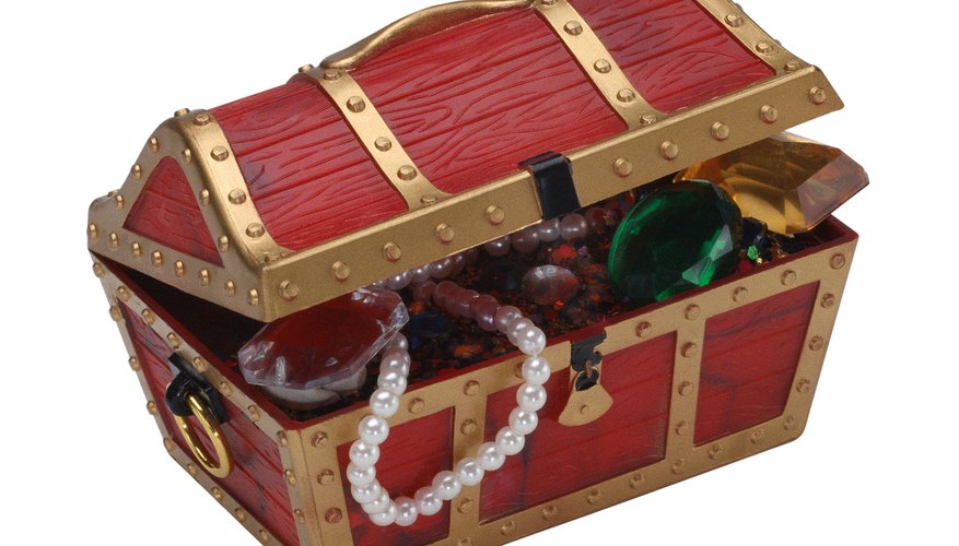 Fill the treasure chest with party favors for the teenagers. Fill the treasure chest with party favors for the teenagers.