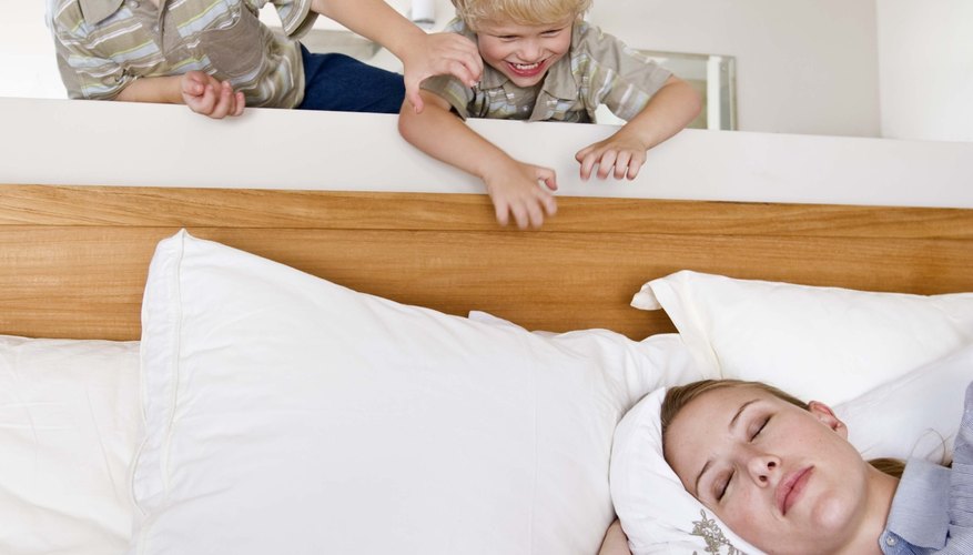 Putting siblings to sleep can make you feel like turning in early yourself. Putting siblings to sleep can make you feel like turning in early yourself.