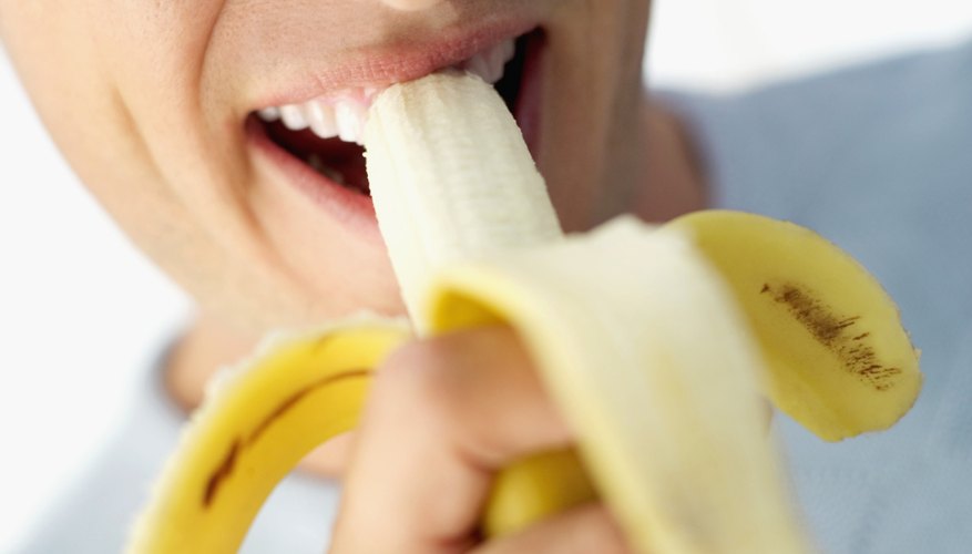 A brown speckled banana. A brown speckled banana.