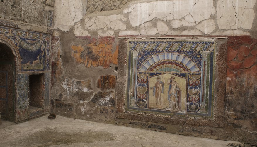 Photo Credit: picfolio/iStock/Getty Images Pompeii mosaics of Neptune and Aphrodite