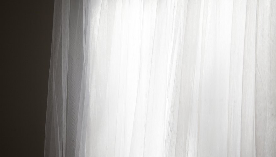 Cotton voile curtains allow light to shine through. Cotton voile curtains allow light to shine through.