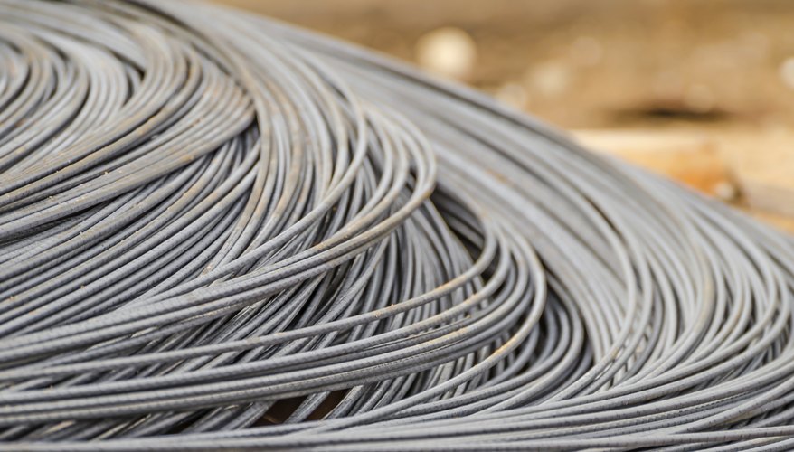 A pile of thin wire. A pile of thin wire.