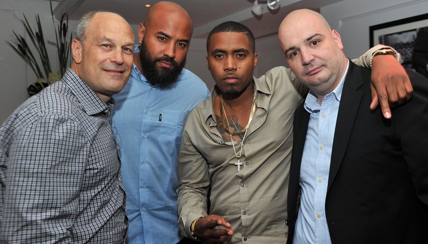 President Joie Manda and Rapper Nas of Def Jam records President Joie Manda and Rapper Nas of Def Jam records