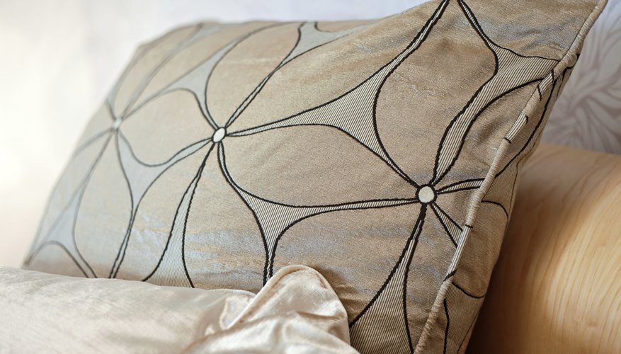 Accent pillow cover made of silk dupioni. Accent pillow cover made of silk dupioni.