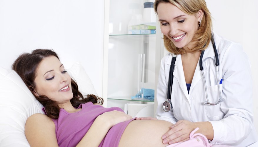 pregnant woman with doctor pregnant woman with doctor