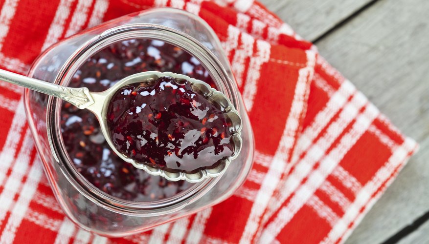 Jar of red jelly Jar of red jelly