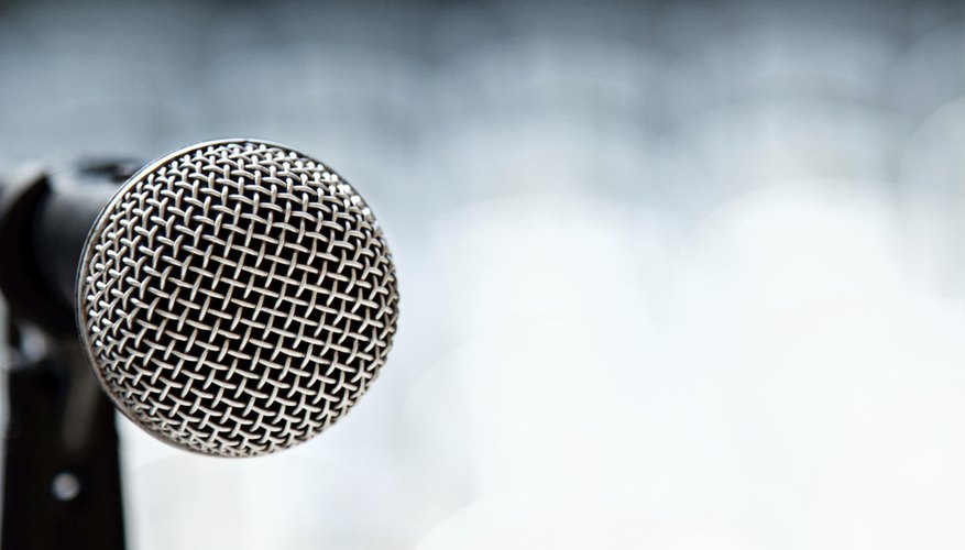 Photo Credit: KevinStuartVaughn/iStock/Getty Images microphone on stand