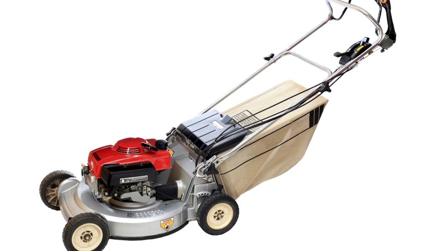 Self-propelled lawn mower. Self-propelled lawn mower.