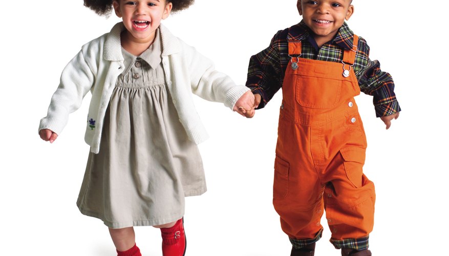 Dress is one way people determine a child's gender. Dress is one way people determine a child's gender.