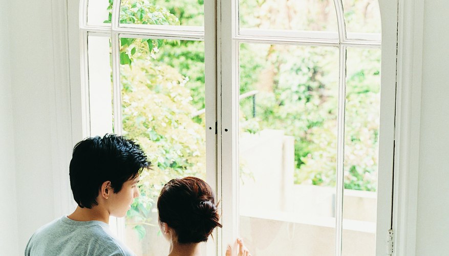 Arched windows need custom-made rods. Arched windows need custom-made rods.