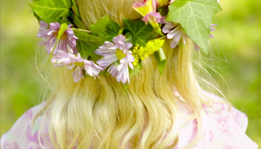 Floral headbands add the finishing touch. Floral headbands add the finishing touch.