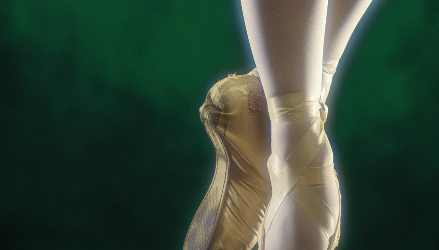 Photo Credit: Comstock/Comstock/Getty Images Releves strengthen feet for future pointe work.