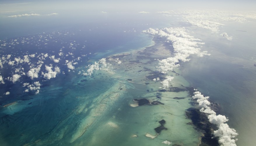 Arial view of coral reef Arial view of coral reef