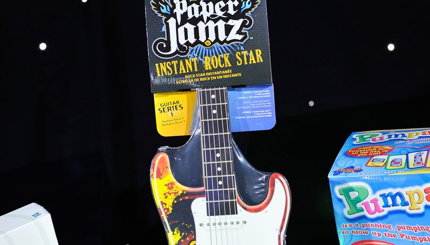 The Paper Jamz guitar offers an alternative to a real guitar. The Paper Jamz guitar offers an alternative to a real guitar.
