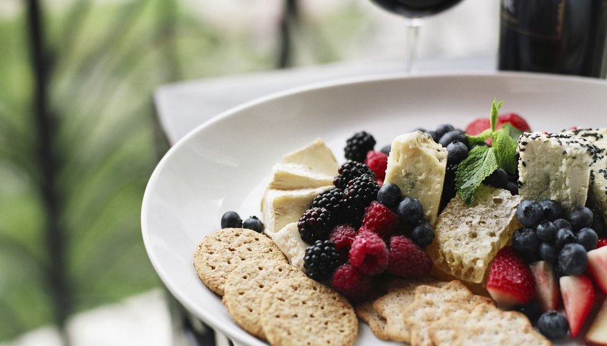 Wine and cheese plate Wine and cheese plate