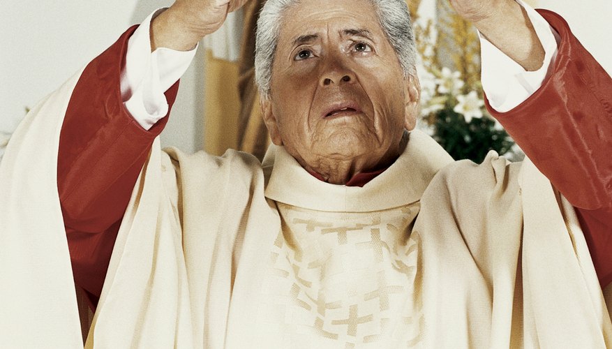 Vestments are a deeply traditional part of the Catholic Mass. Vestments are a deeply traditional part of the Catholic Mass.
