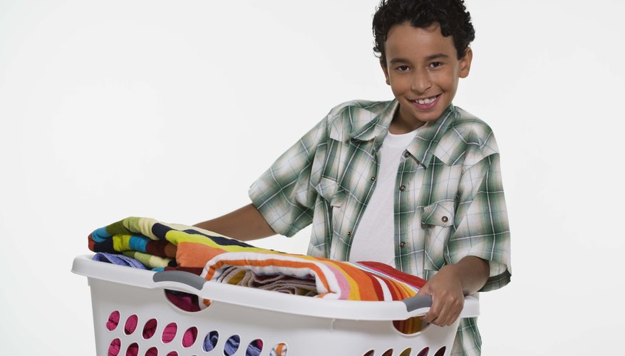 Let your child help choose his chores to make him feel like he has a voice in the matter. Let your child help choose his chores to make him feel like he has a voice in the matter.