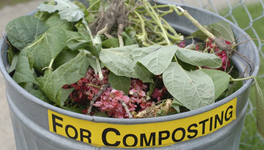 A close-up of a composting bin. A close-up of a composting bin.