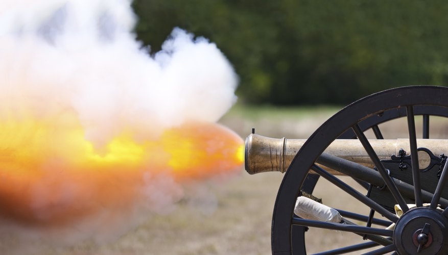 Civil war canon firing Civil war canon firing