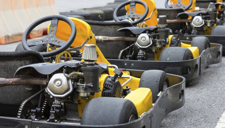 Photo Credit: Kittijaroon Panjasuparuk/iStock/Getty Images Lawnmower engines can be used to power go-karts.