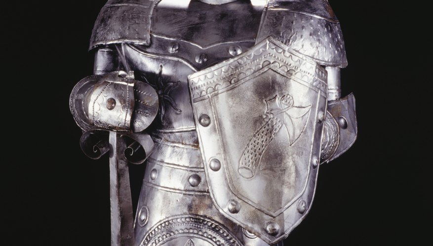 You can easily construct a child's suit of armor from simple household items. You can easily construct a child's suit of armor from simple household items.