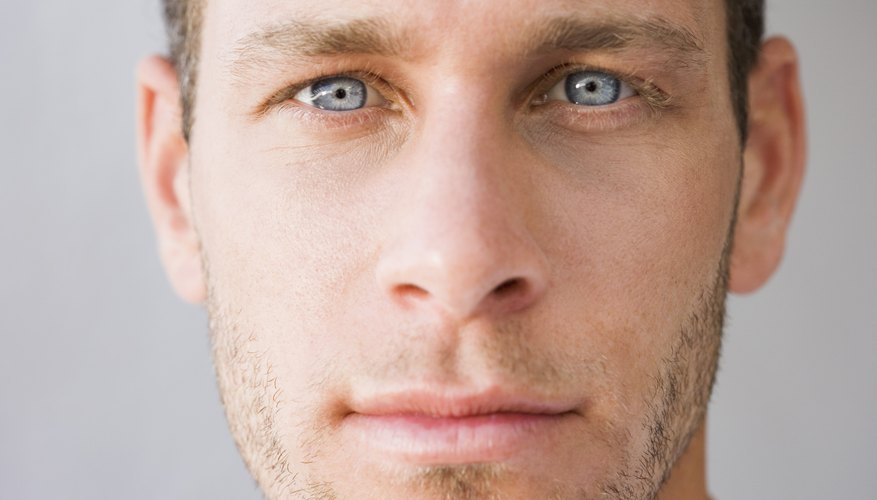 A close up of a mans face. A close up of a mans face.