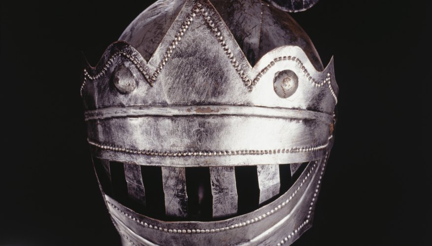 Help your child dress up like a knight for Halloween. Help your child dress up like a knight for Halloween.