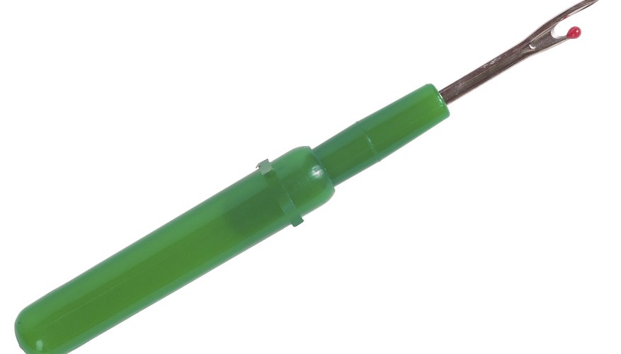 A seam ripper helps you to take apart the animal without damaging the fake fur. A seam ripper helps you to take apart the animal without damaging the fake fur.