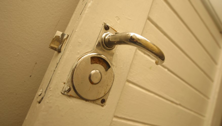 Locked bathroom. Locked bathroom.