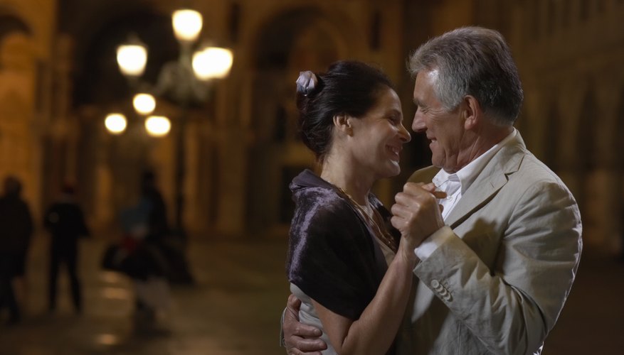 Italian couple dancing. Italian couple dancing.