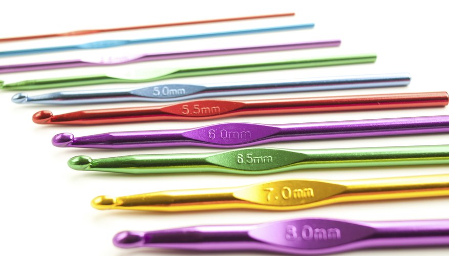 You can find the crochet hook size printed on each hook. You can find the crochet hook size printed on each hook.