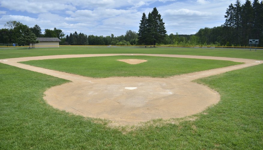 A baseball diamond is perfectly square between the bases. A baseball diamond is perfectly square between the bases.